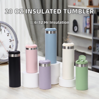 Gobelet isotherme à couvercle rabattable 350 ml 500 ml, intérieur en acier inoxydable 304, tasse droite et fine, 6 couleurs, logo personnalisé, cadeau d'entreprise