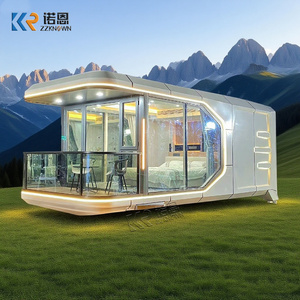 Modulo Hotel Capsula Spaziale con Illuminazione LED per Alloggi in Parchi a Tema - Product Image 1