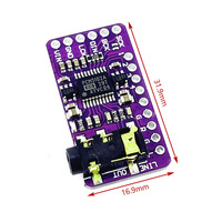 Modul Audio DAC PCM5102A I2S (GY-PCM5102) - Papan Dekoder Resolusi Tinggi dengan Kompatibilitas HAT