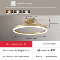 Lustre LED moderne minimaliste en aluminium et acrylique, indice de protection IP65, alimentation CA, CRI 90 élevé, pour salle à manger, chambre principale, maison