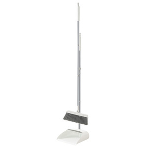 Ensemble balai et pelle à poussière avec manche en acier inoxydable, outil de nettoyage pour la maison et les toilettes - Product Image 2