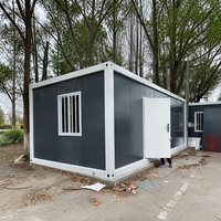 Maisons modulaires préfabriquées en conteneurs en bois, 10 pieds, 20 pieds, 40 pieds, design portable et démontable, unités de bureau, de chambre et d'hôtels