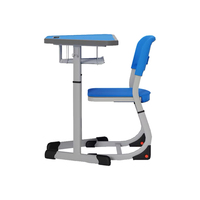 Ensemble bureau et chaise pour étudiant sur mesure, table en plastique et métal pour la maison ou l'école, table d'étude, bureaux et chaises de bureau