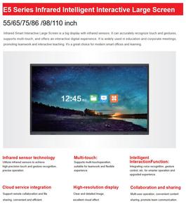 QDE 제조업체 적외선 대화 형 스마트 화이트 보드 65/75/86/98/110 인치 LCD 디스플레이 <span class=keywords><strong>IR</strong></span> 터치 스크린 모니터 화이트 보드 쇼 - Product Image 4