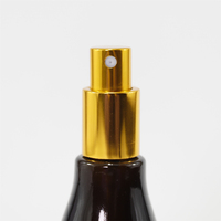 Flacon compte-gouttes d'huile essentielle de forme unique 10/20/30 ml, flacon de sérum avec bouchon doré, flacons compte-gouttes rechargeables pour emballage cosmétique