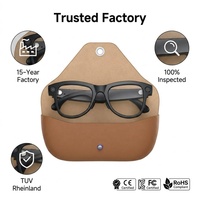 Gafas Inteligentes 2026, Fotografía de 13 Megapíxeles, Video 4K Ultra HD, Interacción Táctil para Llamadas, Estuche de Carga de Cuero