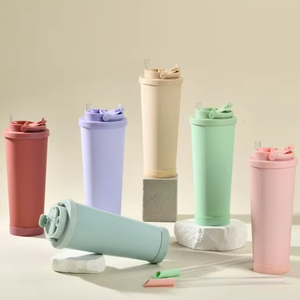 830ml rivestimento in ceramica rimbalzo telescopico doppio acciaio inox nuova perla assorbente Thermos portatile <span class=keywords><strong>tazza</strong></span> per bevande nuove - Product Image 1