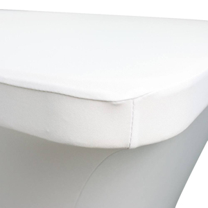 Factory Direct Custom White Minimalist <b>Table</b> Overlay Set Reusable Spandex Cloth <b>Cover</b> Logo Weddings Parties Durable Outdoor - Product Image 4