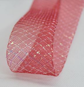 Tissu en organza métallique à poils de cheval, maille de crinoline, tresse de crinoline pour la fabrication de coiffures, 2 cm/3 cm/4,<span class=keywords><strong>5</strong></span> cm/7 cm/12 cm/16 cm - Product Image 1