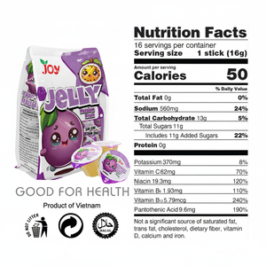 กระเป๋าพุดดิ้งเยลลี่ลูกกวาดเยลลี่ผลไม้สมูทตี้ธรรมชาติ-ตัวอย่างฟรีฮาลาล GMP ISO ฉลากส่วนตัว - Product Image 1