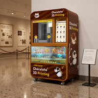 Distributeur automatique de chocolat 3D haute précision à sortie rapide, en libre-service pour les attractions touristiques, les centres commerciaux, les musées et les magasins