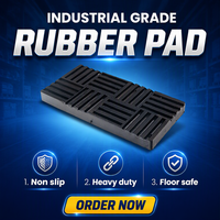 Bonne Performance Caoutchouc Absorption Des Chocs Vibration Isolation Pied Anti Vibration Pad Anti Vibration Tapis pour Machine À Laver