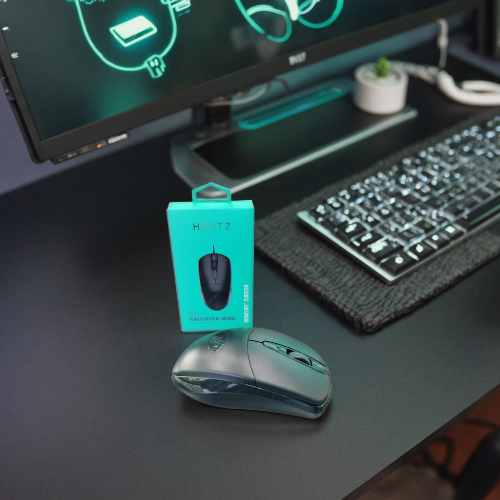ZM58 Wired Mouse - 1600 DPI, Ergonomic Design for Mac