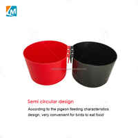 Mangeoires et abreuvoirs pour pigeons YYX LMB14 noir et rouge, accessoires bon marché à suspendre, mangeoire automatique pour pigeons de 1L