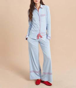 Set Pigiama Natalizio Familiare in <span class=keywords><strong>Cotone</strong></span> 100% con Stampa Digitale Personalizzata per <span class=keywords><strong>Donna</strong></span> Moda Casual Due Pezzi Lussuoso - Product Image 1