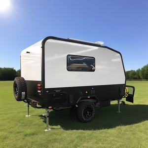 Ecocampor Remolque de Viaje Híbrido Todoterreno Promocional, <span class=keywords><strong>Caravana</strong></span> Ligera con Carga Solar para <span class=keywords><strong>Alquiler</strong></span> en Campamentos - Product Image 2