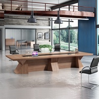 Wessexome — meuble de bureau moderne, table de réunion en bois, de bonne qualité, pour 12 personnes