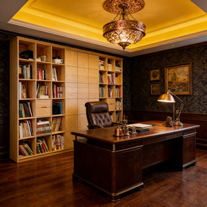 Custom-made Embedded <strong>Wall</strong> Bookcase, Modern Wooden Bookshelf, Office <strong>Partition</strong> Cabinet. - Product Image 5