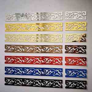 Hot Reflection Back with Glue Multi Color Home Decoration Waterproof Acrylic <b>Mirror</b> 3d Sticker Wall Stickers - Product Image 5
