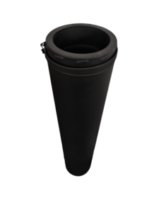 <span class=keywords><strong>Tuyau</strong></span> de cheminée à double paroi isolé noir certifié TUV CE de 6 pouces (<span class=keywords><strong>150</strong></span> <span class=keywords><strong>mm</strong></span>), <span class=keywords><strong>tuyau</strong></span> de poêle à <span class=keywords><strong>bois</strong></span> moderne en acier inoxydable à double paroi - Product Image 3