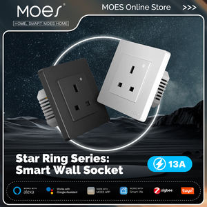 Enchufe Inteligente MOES Tuya ZigBee, Enchufe de Pared Integrado para Reino Unido, Monitor de Energía, Indicador, Control Remoto por Aplicación, Control por Voz, Compatible con Alexa y Google Home - Product Image 2