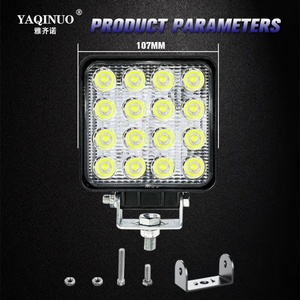 ไฟสปอร์ตไลท์ LED ดีไซน์ใหม่ ราคาดีที่สุด กำลังไฟ 48 วัตต์ รูปทรงสี่เหลี่ยม สำหรับรถบรรทุก - Product Image 4