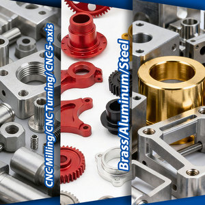 บริการงานกัดซีเอ็นซี ความแม่นยำสูง งานกลึง 3 4 5 แกน ชิ้นส่วนเหล็ก ทองเหลือง อลูมิเนียม ไทเทเนียม ชิ้นส่วนกลึงซีเอ็นซี - Product Image 1