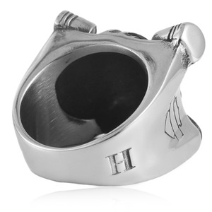 Men's Titanium Steel <b>Skull</b> <b>Ring</b> Geometric Skeleton Design Punk Style Fashion Jewelry Gift 21022 - Product Image 2