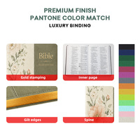 Bible grand format en cuir PU, impression personnalisée, design professionnel, pour usage religieux, vente en gros directe usine 2026