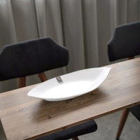 Assiettes de restaurant modernes en mélamine, écologiques, incassables, en forme de feuille, pour les fêtes, vente en gros