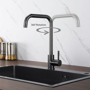 Grifo de fregadero de cocina de acero inoxidable de un solo nivel DB, pulverizador de tracción, acabado de níquel cepillado con aleación de Zinc para cocina de dormitorio RV - Product Image 6