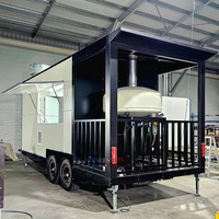 Four à pizza au feu de bois Food Truck USA Vérifié Remorque alimentaire entièrement personnalisée avec équipements de cuisine