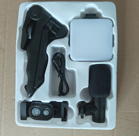 Kit Support Téléphone Portable pour Photographie, Éclairage, Vlogging, Vidéo, Diffusion en Direct Extérieure, Trépied, Anneau Lumineux, Maquillage, Smartphone, Plastique