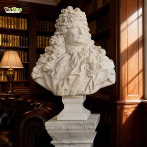 Busto Romano de Mármol Tallado a Mano YOUFINE, Alexander Schweiger - Product Image 1