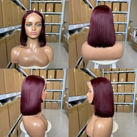 Perruque Lace Front 5x5/13x4 300% haute définition en cheveux humains, lisse, sans colle, vente en gros, cheveux vietnamiens 16A