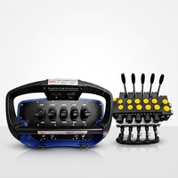 Télécommande sans fil 5 niveaux pour électrovanne, grue hydraulique, joystick, commande personnalisée 12V 24V CE FCC 500m