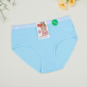 Braguitas de cintura alta elásticas UOKIN al por mayor con logo, 95% algodón, estilo abuela, <span class=keywords><strong>sexy</strong></span>, de color liso para mujer mayor - Product Image 3