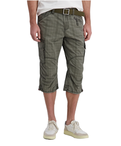 Shorts cargo multi-poches pour homme, respirants, anti-plis, 100% coton tissé, taille élastique, coupe ample, style streetwear - Product Image 1
