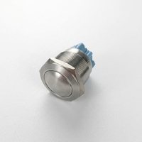 Interrupteur à bouton-poussoir verrouillable anti-vandalisme en acier inoxydable CMP 25 mm SPST/DPDT, étanche IP65, 250 V AC/DC 5 A