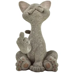 Witzige Katzenfigur mittelfingerstift