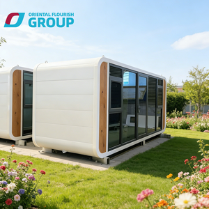 Casa Cápsula Prefabricada Moderna de 20 pies/40 pies, Estructura de Acero, Móvil, Tipo Apple Pod, Alojamiento Turístico al Aire Libre, Oficina, Casa de Huéspedes, <span class=keywords><strong>Villa</strong></span> - Product Image 1