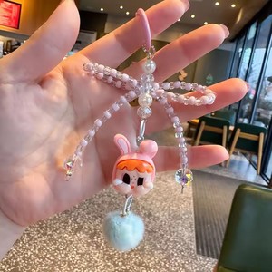 พวงกุญแจรูปตัวการ์ตูนน่ารักแบบทำมือพวงกุญแจคู่ติดลูกปัดพวงกุญแจรถพวงกุญแจกระเป๋าเป้สะพายหลังมีเสน่ห์ - Product Image 2