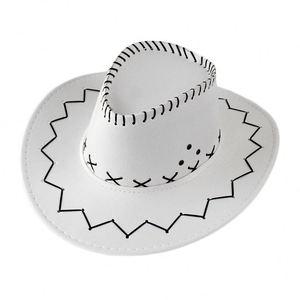 Wholesale Suede American Prairie <b>Top</b> Party Beach Horse Riding Wide Brim West <b>Halloween</b> Cowboy Cowgirl Costume Hat - Product Image 4