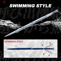 Leurre de pêche en eau salée le plus performant : Jig métallique 30,6g 255mm, leurre de traîne multi-articulé 3 sections, leurre artificiel coulant type Swimbait