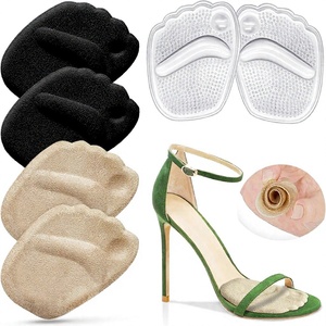 2 coussinets métatarsiens invisibles en gel pour l'avant-pied, coussinets pour la plante des pieds, inserts pour talons hauts, antidérapants, soulagement de la douleur, pour femmes - Product Image 4