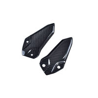 Protectores de Talón de Fibra de Carbono Seca 3K ZHONGHONG para Kawasaki ZX25R Ninja 2020-2025, Ligeros, Ajuste Directo, Negro Brillante/Mate