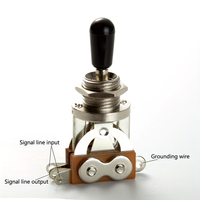Sakelar Toggle Gitar Elektrik Tiga Arah, Sakelar Kontrol Pickup Model Switchcraft Untuk Suku Cadang Pengganti LP SG ES