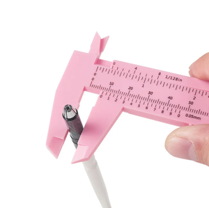 MASSA Herramienta para cejas de 150 MM Calibrador de acero inoxidable Vernier Regla Escala deslizante Plantillas Tatuaje Medición de cejas Dibujo Plástico - Product Image 2