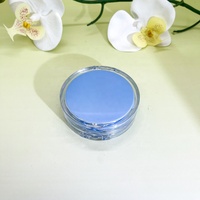 Boîte à fond de teint ronde bleue en plastique de haute qualité pour maquillage, boîte à coussin d'air – Grande Vente