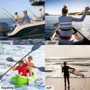 Lanière de pagaie de kayak en nylon élastique avec mousqueton, sangle de poignée rétractable, corde anti-perte, accessoire de kayak - Product Image 2